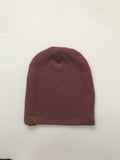 Pale Plum Ribbed Bambeanie