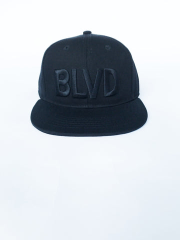All Black Snapback