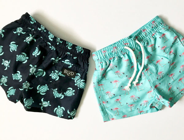 Flamingo Swim Short BLVD baby Inc