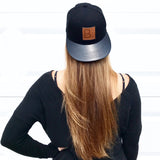 Leather Brim Snapback