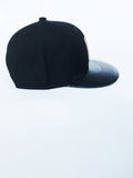 Leather Brim Snapback