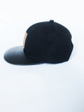 Leather Brim Snapback
