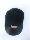 Leather Brim Snapback
